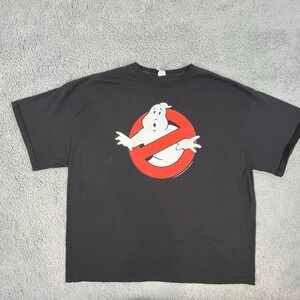 Mad Engine Ghostbusters T-Shirt 2XL Black Mooglie Ghost Logo Movie Tee